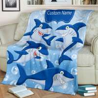 Customized Plush Woven Blanket Picture Custom Sublimation Print Blanket