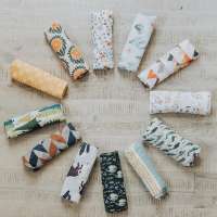 2020 Custom Wholesale Custom Print Organic Cotton Bamboo Muslin Baby Swaddle Blankets Wrap