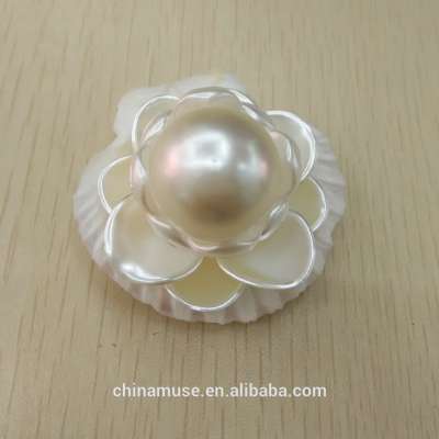 New fashion Flower Shape ABS Plastic Imitation Loose Pearl Beads Jewelry accessory