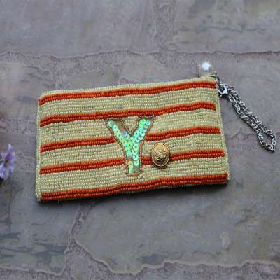 Stock wholesale man-made promotional cheap price small beaded bag coin purse